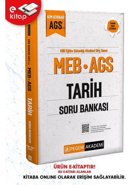 MEB-AGS Kim Korkar Tarih Tamamı Çözümlü E-Soru Bankası fırsatları