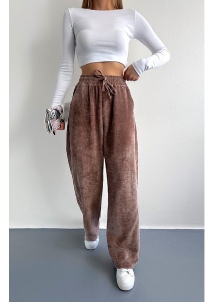 Fitilli Kadife Palazzo Pantolon indirimleri