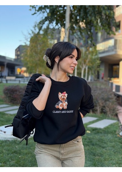 Köpek Nakışlı Sweatshirt indirimleri