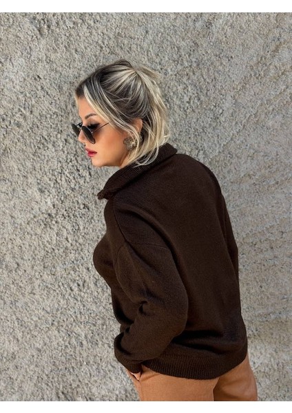 Yarım Fermuarlı Basic Yün Kazak fiyatları