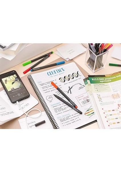 Grip Finepen Ince Keçe Uçlu Kalem Seti, 15’li, 0.4 Mm, Metal Destekli Uç, Ergonomik Gövde, Cetvel ve Şablon Uyumlu, Özel Kutulu indirimleri