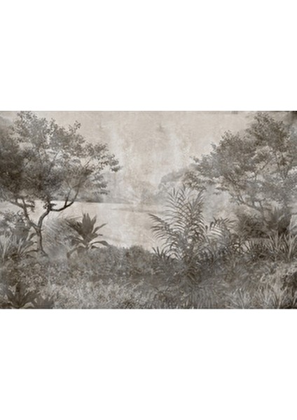 Palmiye Temalı 3D Duvar Kağıdı Renkli 270x250 cm Suya Dayanıklı fırsatları