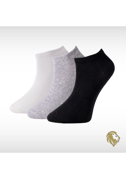 Erkek 3'lü Penye Patik Çorap Kısa Premium F3180GXNS