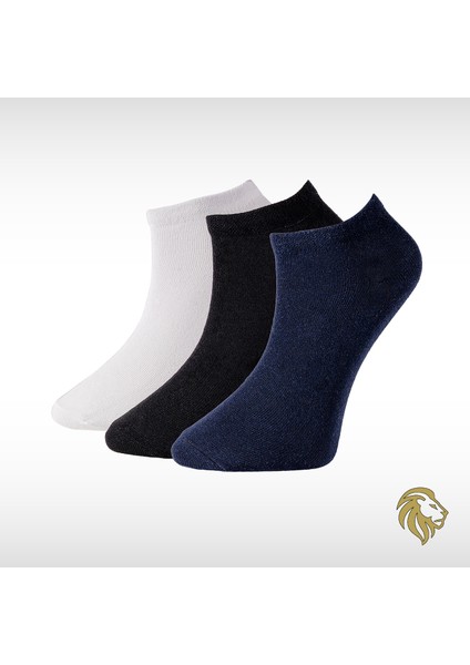 Erkek 3'lü Penye Patik Çorap Kısa Premium F3180GXNS