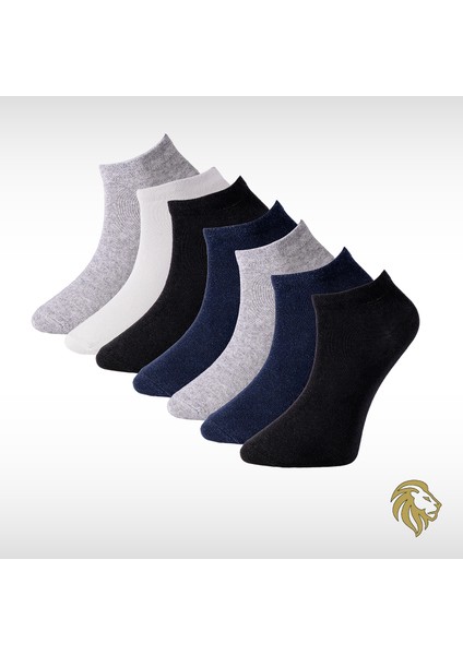 Erkek 7'li Penye Patik Kısa Çorap Premium F3180GXNS