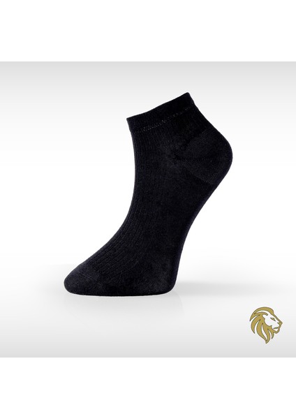Bambu Erkek 7’li Patik Düz Siyah Çorap Dikişsiz Premium Paket modelleri