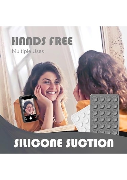 Silikon Vantuzlu Telefon Tutucu, Ahtapot Vakumlu Tasarım, Telefon Arkası Kılıf Tutucu, Araç ve Masa Üstü Kullanım, Tüm Cep Telefonu Modellerine Uygun (Titanium) fiyatları