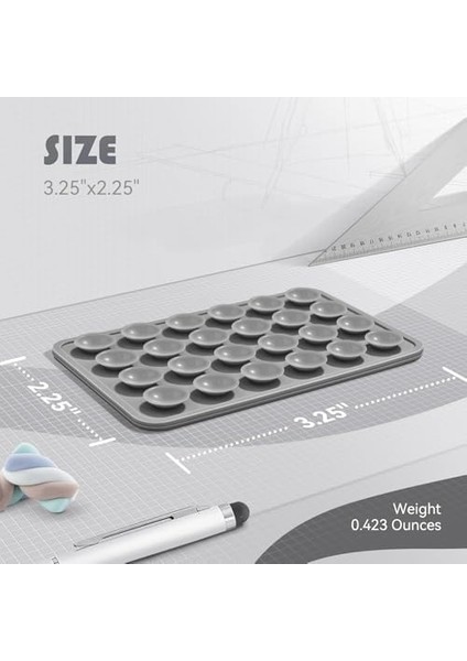 Silikon Vantuzlu Telefon Tutucu, Ahtapot Vakumlu Tasarım, Telefon Arkası Kılıf Tutucu, Araç ve Masa Üstü Kullanım, Tüm Cep Telefonu Modellerine Uygun (Titanium) modelleri