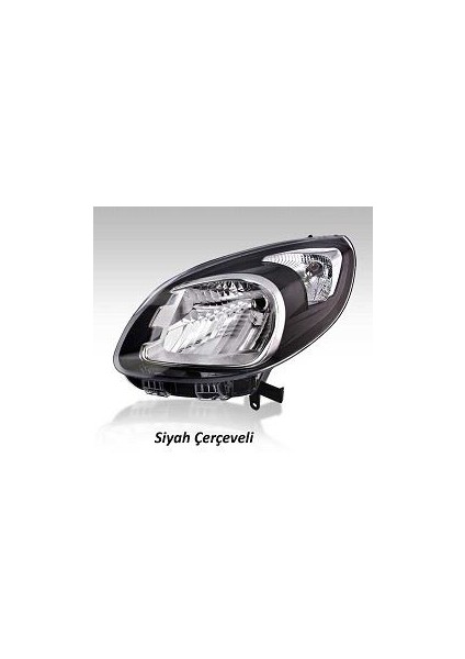 yfar Far Siyah Çerçeveli Motorlu Sol Renault Kangoo ( 2013- )