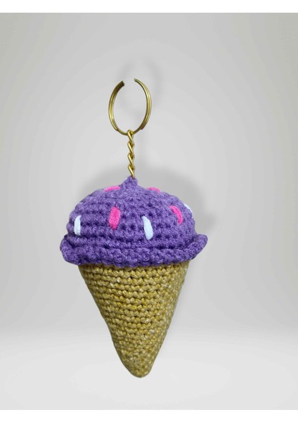 Amigurumi Külah Anahtarlık 10-11 cm Sevimli El Örgüsü Hediyelik Anahtar ve Çanta Aksesuarı (KOD:105)