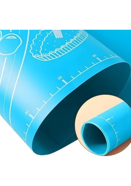 Silikon Hamur Açma Matı, 40X50 Cm, Ölçülü, Kaydırmaz, Yapışmaz modelleri