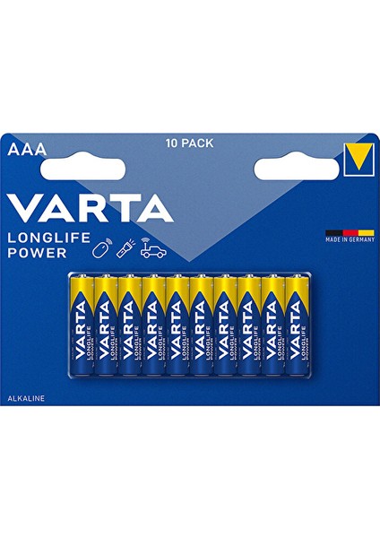 4 Adet Varta Longlife Power Aaa 10'lu Ince Pil
