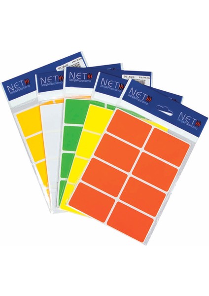 Etiket Renkli Beyaz Büyük Boy Not Kağıdı 2 Adet
