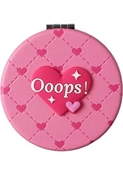 Katlanabilir Cep Aynası Pembe Kalp Tasarımıyla Kompakt ve Taşınabilir 15 cm