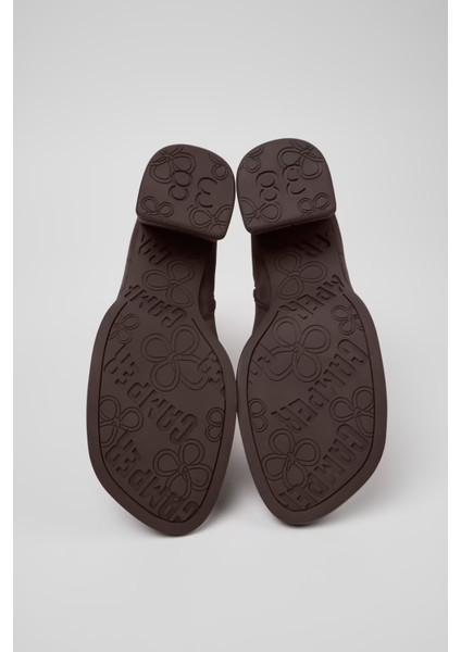 Kadın Kora Deri Bot - Koyu Kahverengi indirimleri