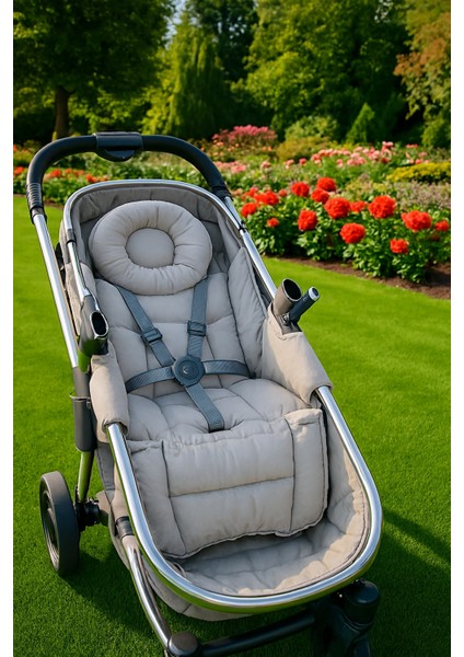 Çift Taraflı Ortopedik Bebek Arabası Minderi