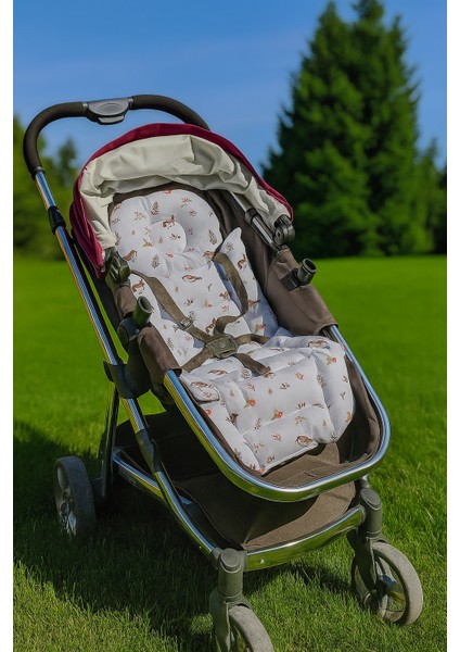 Çift Taraflı Muslin Ortopedik Bebek Arabası Minderi