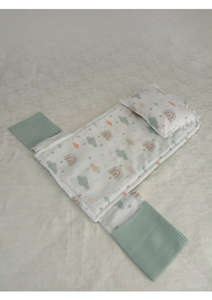 17 Parçalık Yuvarlak Babynest Seti ( Muslin ve Waffle Pike Kumaşları) fırsatları