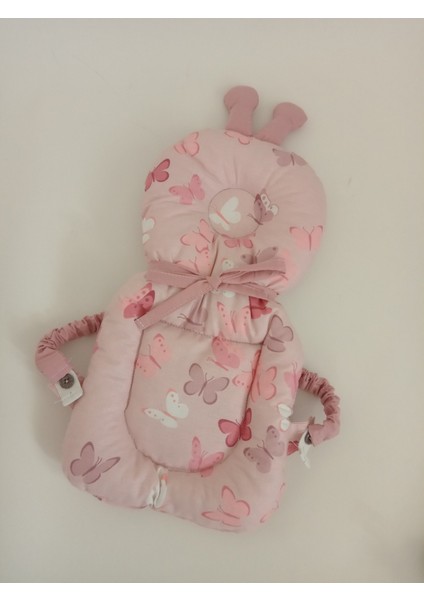 Pamuk Kumaştan Bebek Kafa ve Boyun Koruma Yastığı Boyutlar: 33 x 19 cm