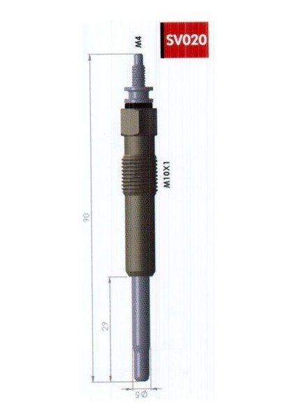 Kızdırma Bujisi 11V Peugeot 106-206-306-PARTNER Y.m Scudo Cıtroen Berlıngo Jumpy 1.8d Xsara 1.9d