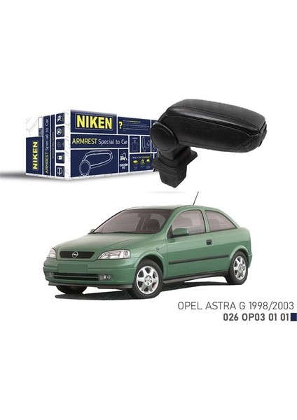 Opel Astra G 1998-2003 Araca Özel Kol Dayama Siyah