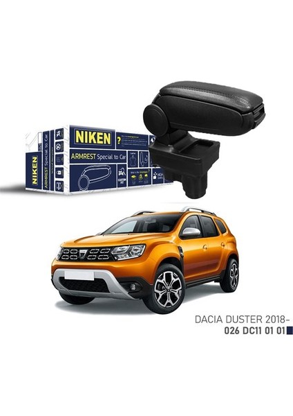 Dacıa Duster 2018- Araca Özel Kol Dayama Siyah