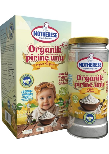 Motherese Organik Pirinc Unu 320GR - Motherese Pirinc Unu 320 gr - Pirinc Unu 320 gr fiyatları