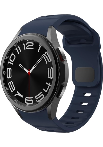 7/6/5/4/fe Serisi (40MM/44MM), 6/4 (47MM/43MM/42MM) ve 5 Pro (45MM) Için Yumuşak ve Konforlu Rugged 20MM Silikon Kordon