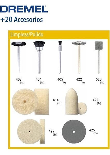 684 Parlatma Aksesuarı, Çok Amaçlı Aletler Için, Temizlik ve Cilalama Için 20 Aksesuar Seti fiyatları