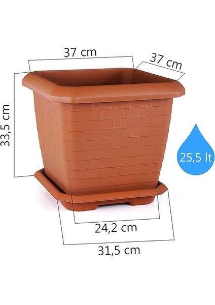 25.5 Lt Hisar Saksı fiyatları