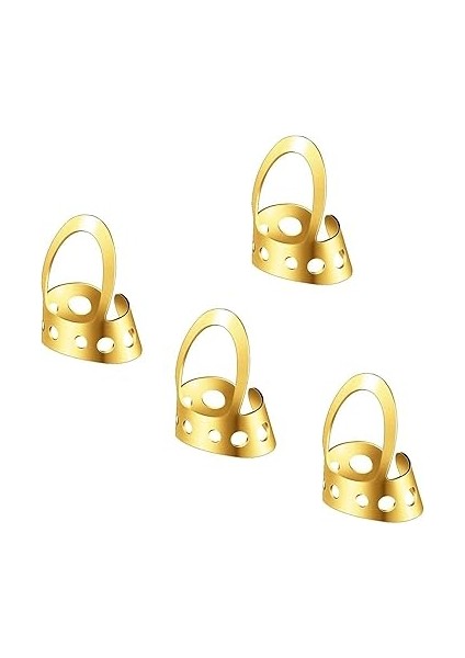 Banjio Klasik Akustik Gitar Elektro Gitar Için Plastik Kasa ile 8 Paket Ayarlanabilir Parmak Seçtikleri Plectrum modelleri