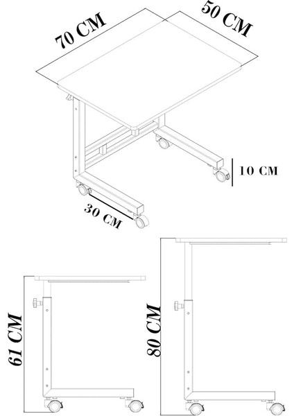 Ayarlı Mdf Laptop Ders Çalışma Masası fiyatları
