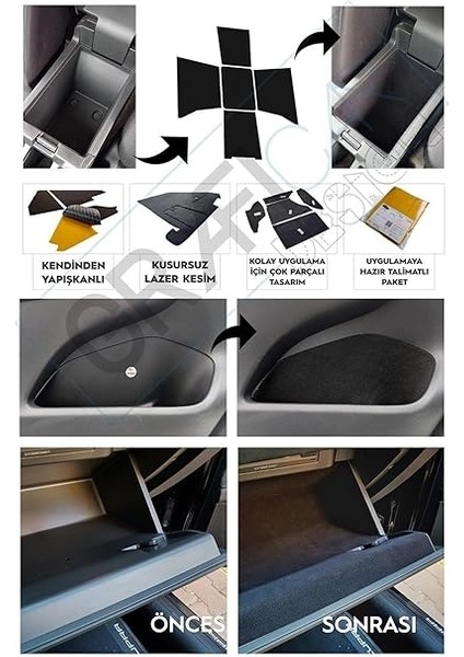 Design Volkswagen Taigo Için Uyumlu Konfor Seti̇ Eşya Saklama Cepleri Için Hazır Kumaş Kaplama Ses Giderici Izolasyon Amaçlı Set indirimleri