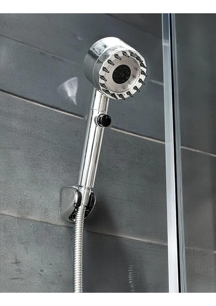 Masajlı Çok Fonksiyonlu Ayarlanabilir Duş Başlığı El Duşu 3 Modlu Ayarlanabilir Duş Başlığı,masajlı 3 Fonksiyonlu El Dus, Handshower (Krom)