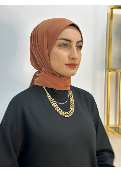 Ithal Kumaş Çıtçıtlı Hazır Şal Iki Sekılde Kullanılır Kiremit Renk modelleri