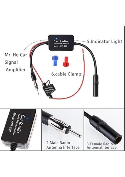 Lua Araç Radyosu Anten Güçlendirici, Evrensel, 12 V, Araç Radyosu, Sinyal Güçlendirici, Am/fm Anten, Sinyal Amplifikatörü, Otomobil, Radyo, Kamyon fırsatları