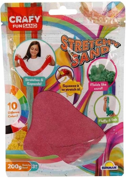 Streç Oyun Kumu Pembe 200 gr