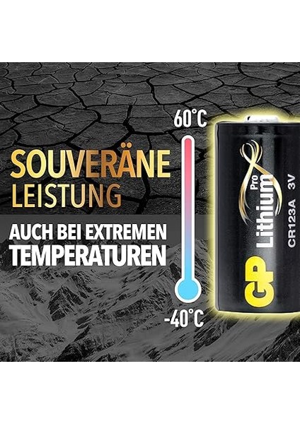 Batteries GPCR123A DL123A/CR123A Boy Lityum Pil, 3 Volt, Tekli Kart fırsatları