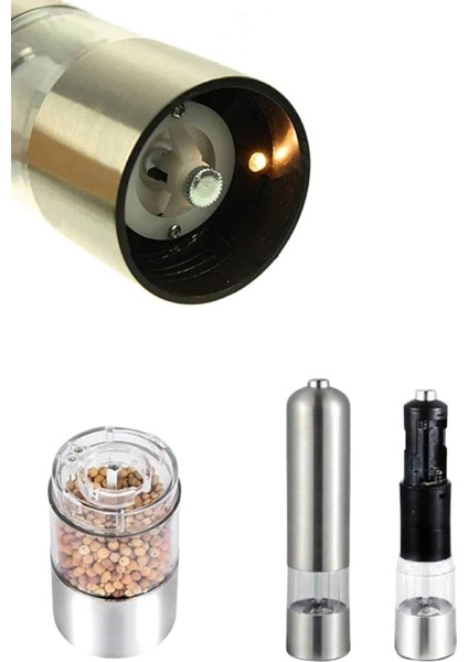 Otomatik Tuz ve Karabiber Öğütücü Baharat Öğütücü Tuz Karabiber Değirmeni indirimleri