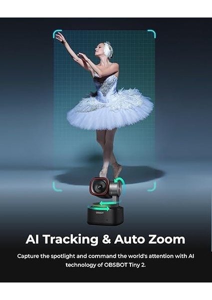 Tiny 2 – Ptz 4K Web Kamerası, Aı Izleme, Sesli Kontrol, Jest Kontrolü, Otomatik Odaklama, Usb3.0, Birden Fazla Mod, Bilgisayar Için Web Kamerası, Konferanslar, Yayın, Görüntülü Telefon, Zoom. modelleri