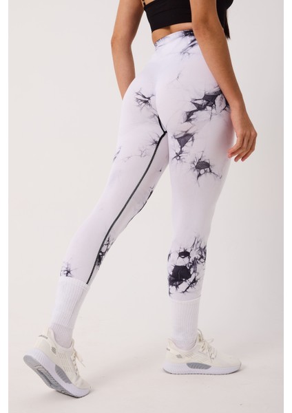 Spor Tayt Batik Desenli Dikişsiz Esnek ve Toparlayıcı Push Up Kadın Tayt fiyatları