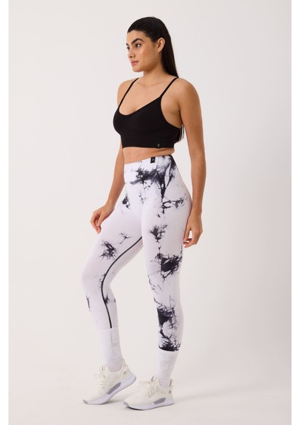 Spor Tayt Batik Desenli Dikişsiz Esnek ve Toparlayıcı Push Up Kadın Tayt modelleri
