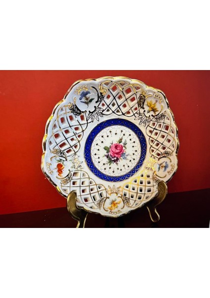 Wiesenthal El Boyama Porselen Ajurlu Şekerlik 17 cm Çapında modelleri