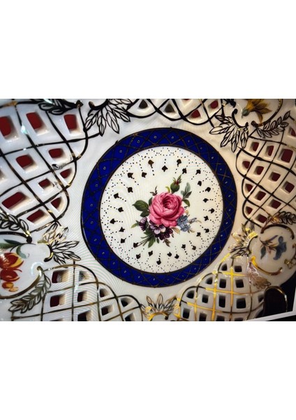 Wiesenthal El Boyama Porselen Ajurlu Şekerlik 17 cm Çapında indirimleri