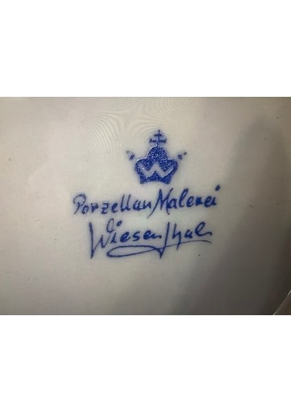 Wiesenthal El Boyama Porselen Ajurlu Şekerlik 17 cm Çapında