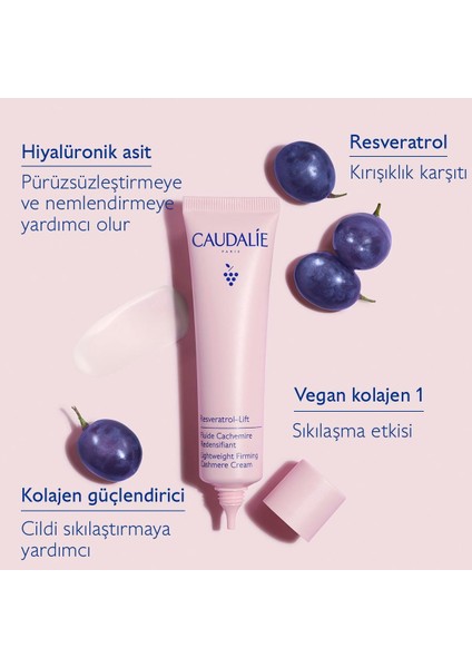Asfstore Caudalie Resveratrol Lift Fluide Cachemire Cream 40 ml indirimleri
