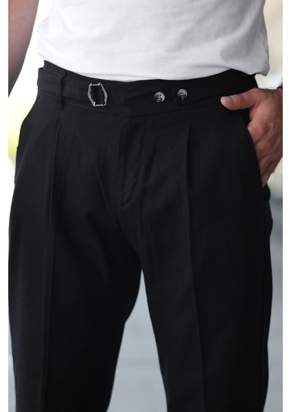 Tasarım Italyan Model Keten Pantolon