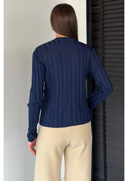 Kadın Düğme Detaylı Triko Hırka (M-L-Xl Uyumludur) P-00018886 fırsatları