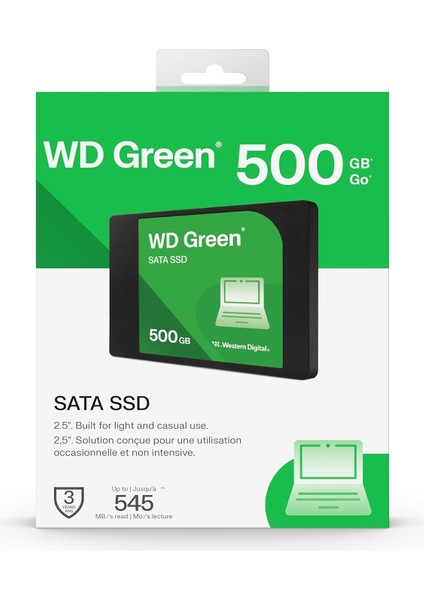Green 500GB 545/465MB/S Sata 3.0 SSD WDS500G5G0A fiyatları