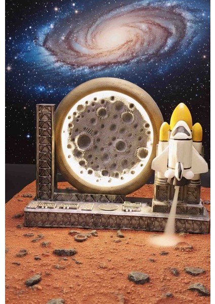 Uzay Mekiği Işıklı Geriakış Tütsülük